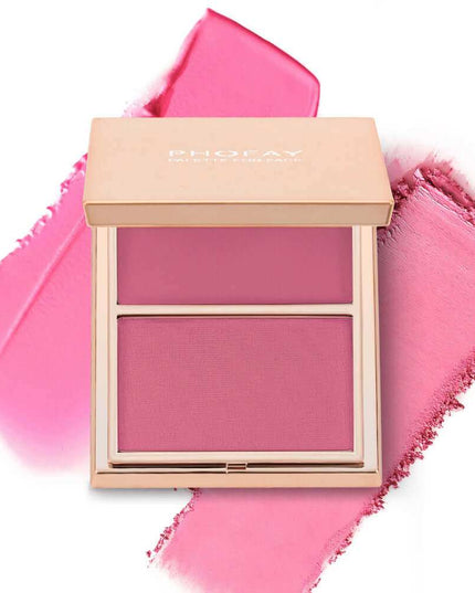 PHOFAY Double-Take Cream & Powder Blush Duo - Plush Fashion Shop #