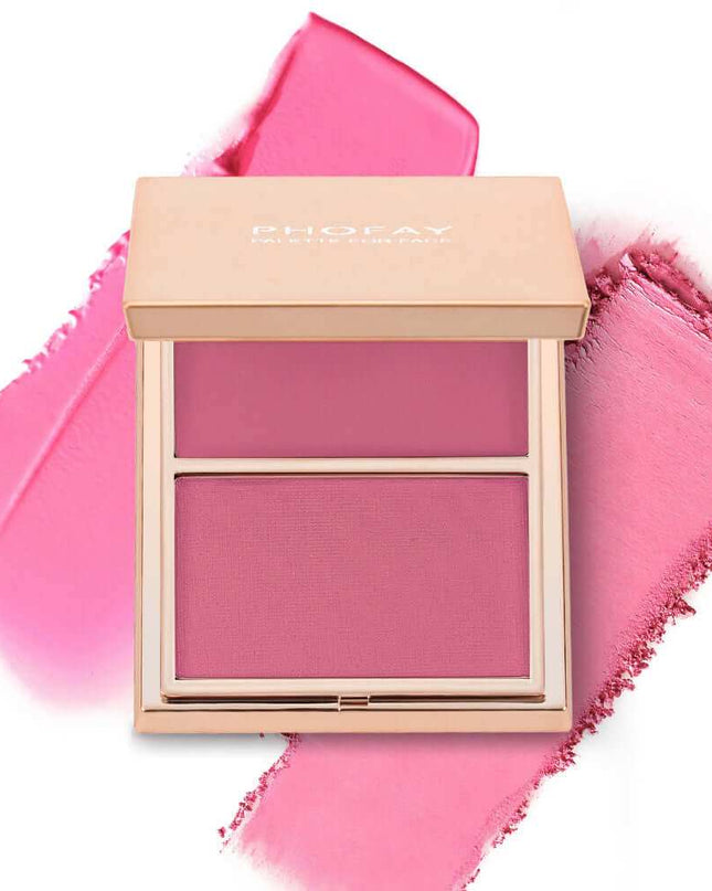 PHOFAY Double-Take Cream & Powder Blush Duo - Plush Fashion Shop #