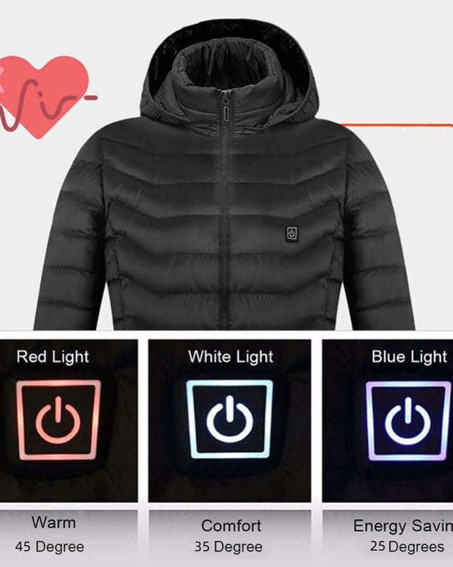 New Heated Coat USB Electric Thermal Winter Clothing - Plush Fashion Shop #