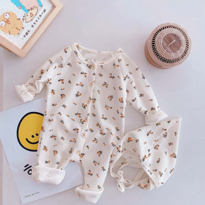 New Baby Knitted Long Sleeves Toddle Romper Simple Casual Infant Outfit - Plush Fashion Shop #