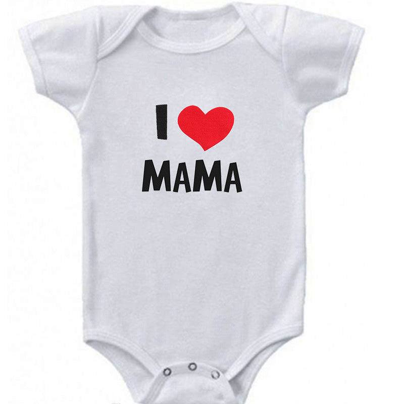 Funny Super Mama Papa Printed Baby Romper New Fashion For Boys & Girls