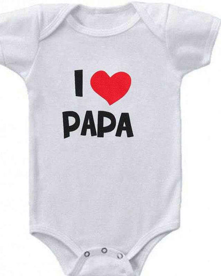 Funny Super Mama Papa Printed Baby Romper New Fashion For Boys & Girls - Plush Fashion Shop #