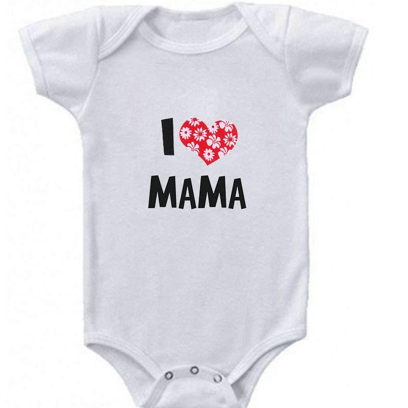 Funny Super Mama Papa Printed Baby Romper New Fashion For Boys & Girls