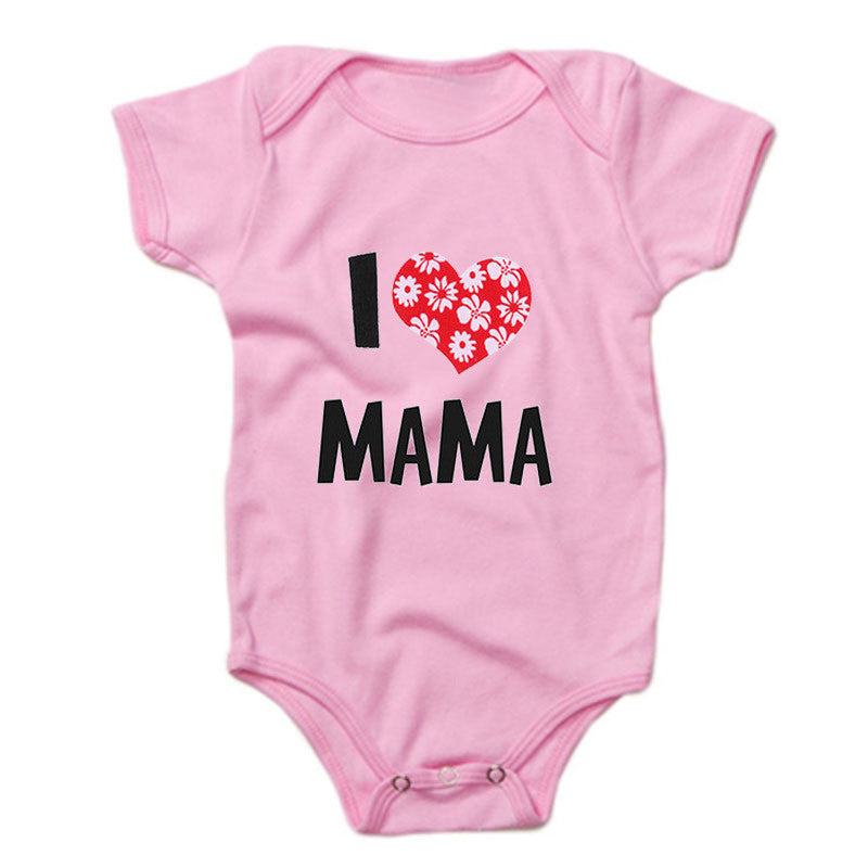 Funny Super Mama Papa Printed Baby Romper New Fashion For Boys & Girls