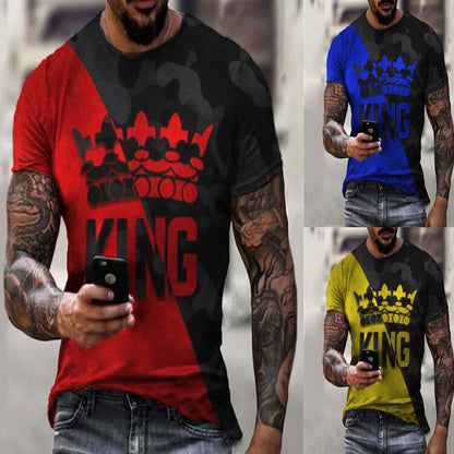 Loose Casual Fashion Round Neck FashionPrepare to make a statement with our Loose Casual Fashion Round Neck Fashion. Made with high-quality polyester fiber, this basic public style features a trendy KING TshirtsPlush Fashions ShopPlush Fashion Shop