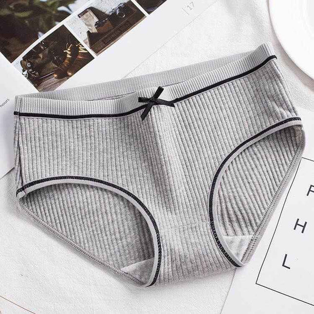 Mid waist women's cotton underpants