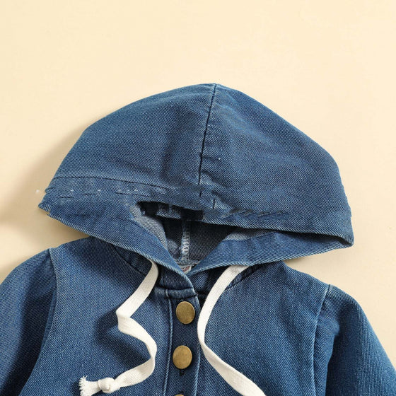 Boys' Denim Hooded Triangle Rompers Outing JumpsuitDiscover the perfect combination of style and comfort with our Boys' Denim Hooded Triangle Rompers! Made with high-quality denim fabric, this jumpsuit features a pulinfant boy RompersPlush Fashions ShopPlush Fashion ShopBoys' Denim Hooded Triangle Rompers Outing Jumpsuit