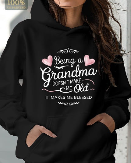 Grandma blessed women's hoodie - Plush Fashion Shop