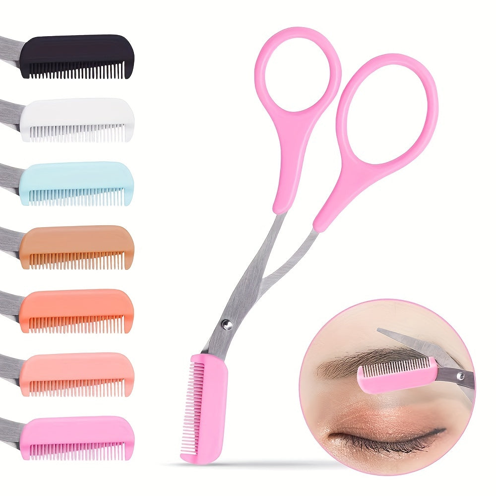 Eyebrow Trimmer Scissor With Comb Woman Men Hair Removal Grooming  Eyebrow Remover