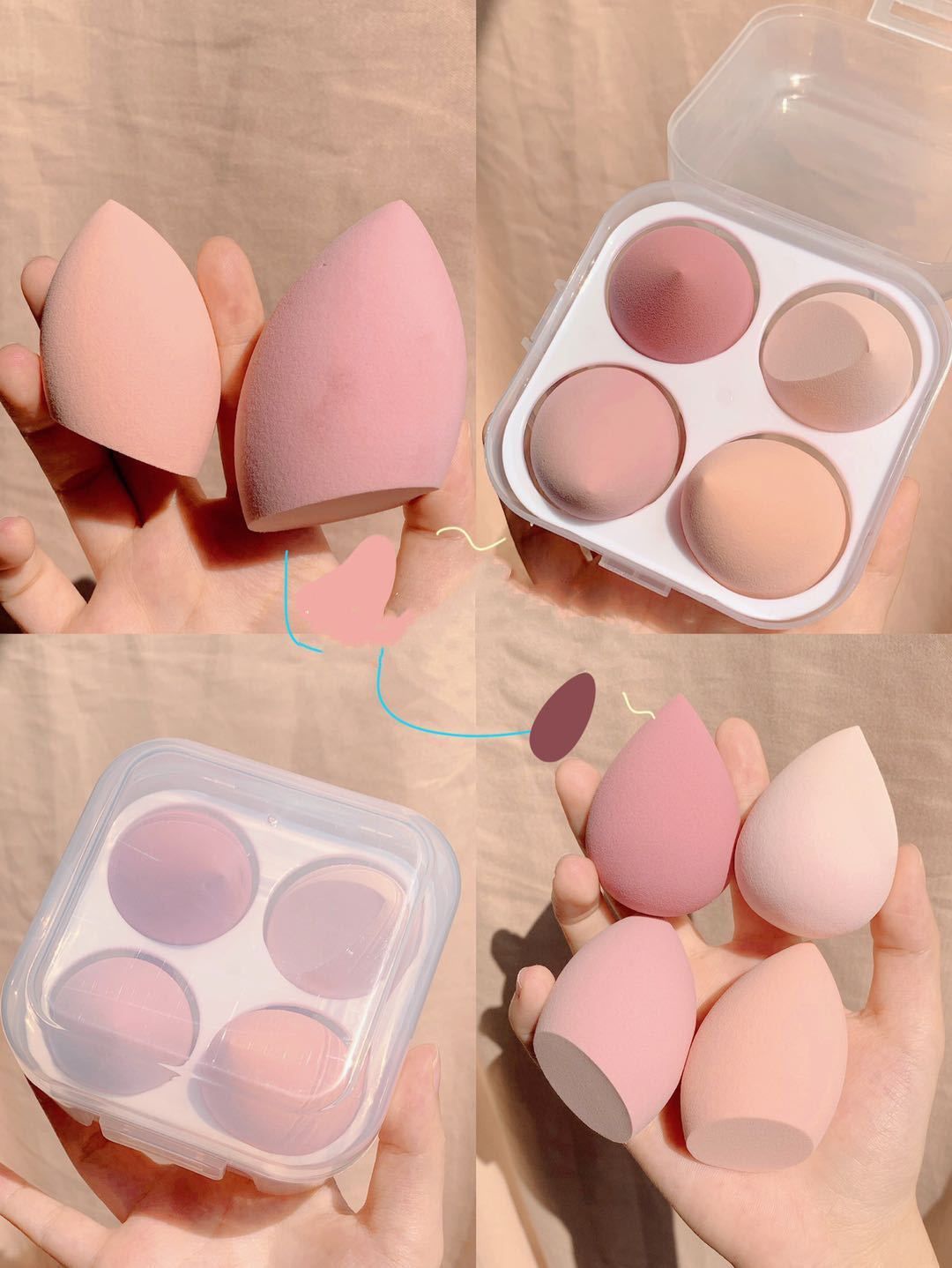 Makeup egg box - Plush Fashions Shop 