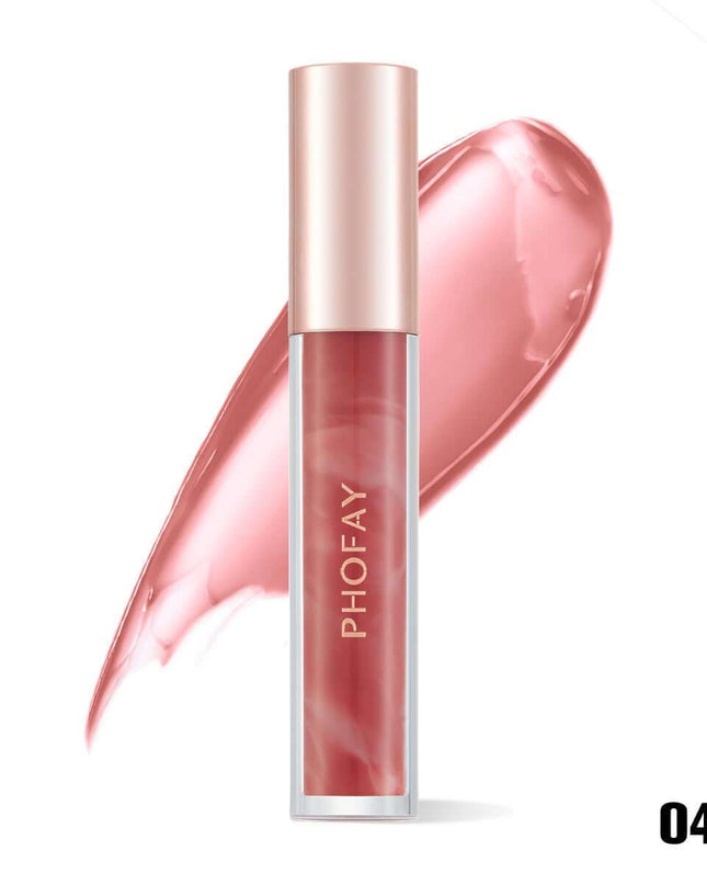 PHOFAY Rose Blooming Hydrating Lip Gloss - Plush Fashion Shop #