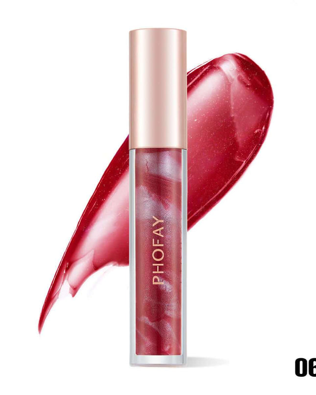 PHOFAY Rose Blooming Hydrating Lip Gloss - Plush Fashion Shop #