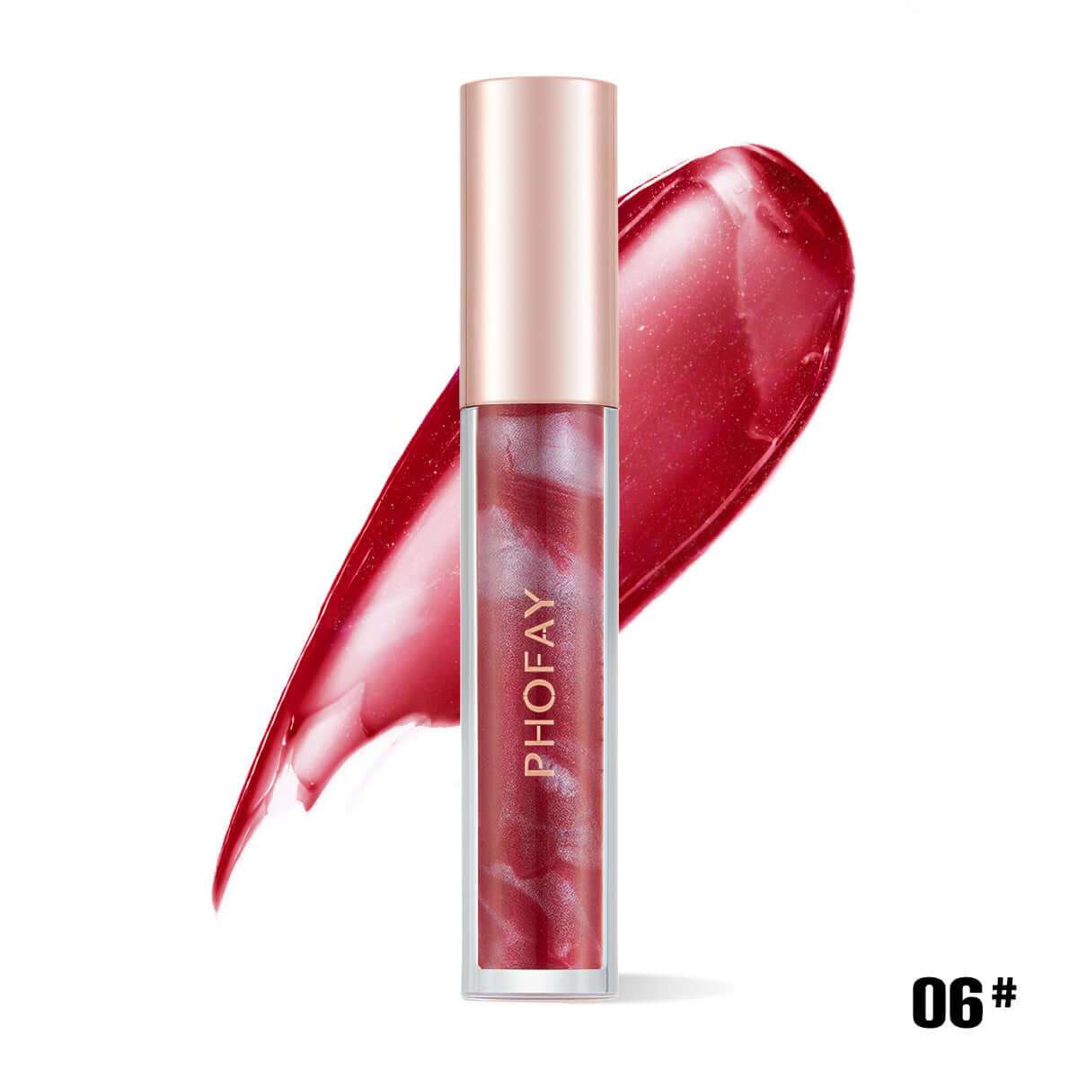 PHOFAY Rose Blooming Hydrating Lip Gloss - Plush Fashion Shop #