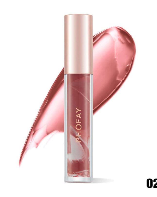 PHOFAY Rose Blooming Hydrating Lip Gloss - Plush Fashion Shop #