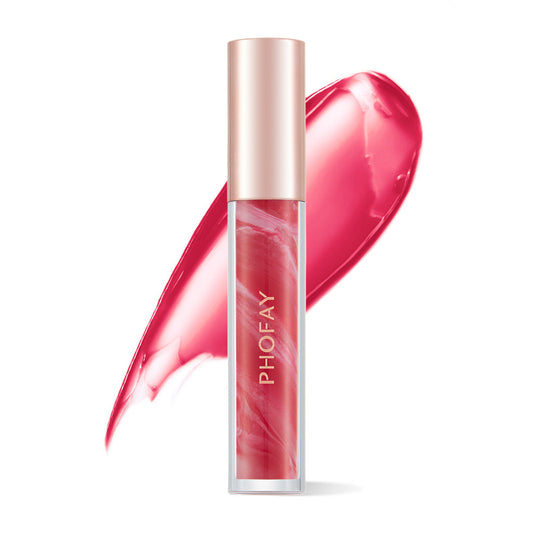 PHOFAY Rose Blooming Hydrating Lip Gloss - Plush Fashion Shop #