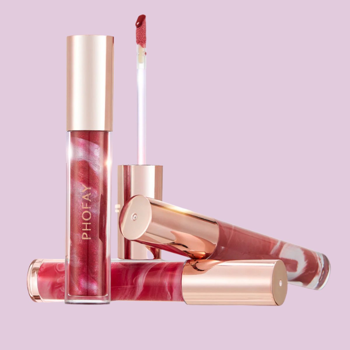 PHOFAY Rose Blooming Hydrating Lip Gloss - Plush Fashion Shop #