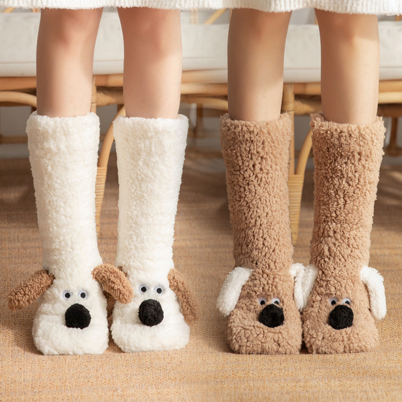 Cute Cartoon Doggy  Winter Warm Non-slip Plush Socks For WomenStep into ultimate coziness with our Cute Cartoon Doggy Winter Warm Non-slip Plush Socks! Made with high-quality acrylic fabric, these socks are not only stylish andSlipper socksPlush Fashion ShopPlush Fashion ShopCute Cartoon Doggy Winter Warm