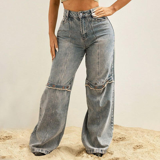 Women Baggy Wide Leg Denim JeansMake a statement with our must-have Women's Baggy Wide Leg Jeans! Crafted with medium-thick denim fabric and a comfortable micro elasticity, these high-waisted straiJeansPlush Fashions ShopPlush Fashion ShopWomen Baggy Wide Leg Denim Jeans