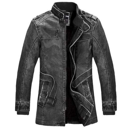 Duolino Classic Leather Jacket - Plush Fashions Shop 