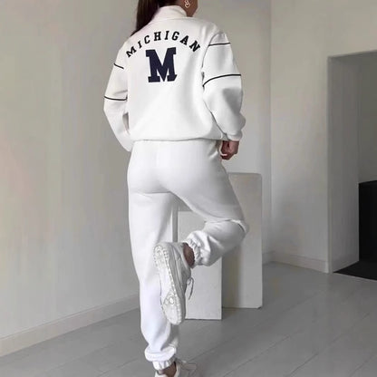 Women's Fashion  Piece Lounge Hoodless Pullover  Sweatsuit Sets With Pockets