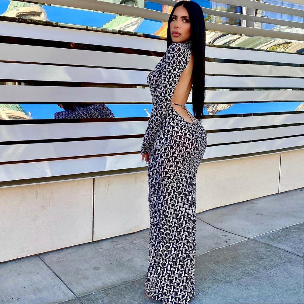 Women Print Backless Dress WomenThis stylish backless dress is perfect for women who want to make a statement. Featuring a bold print and a flattering silhouette, this dress is sure to turn heads wDressPlush Fashions ShopPlush Fashion Shop