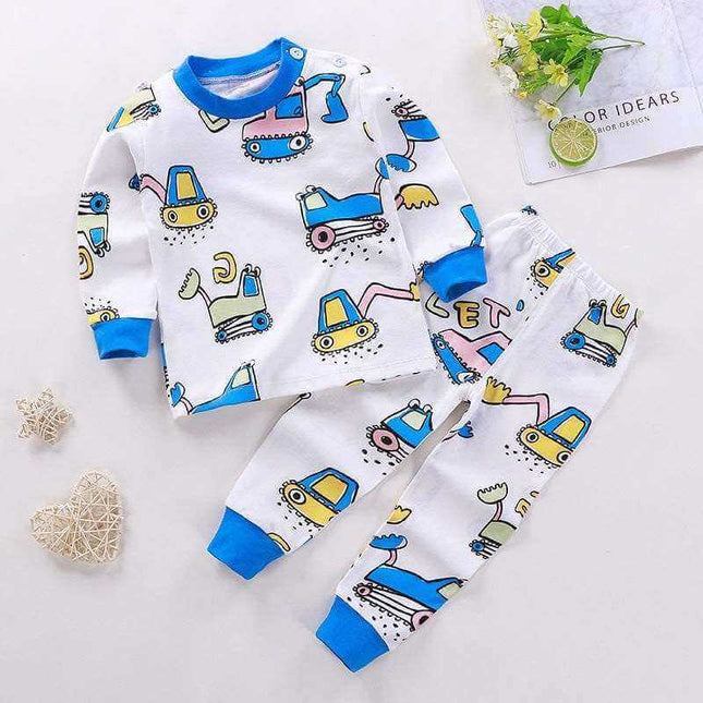 Boys And Girls Children's Cotton Children Pajamas - Plush Fashion Shop #