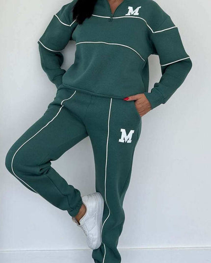 Women's Fashion  Piece Lounge Hoodless Pullover  Sweatsuit Sets With Pockets - Plush Fashion Shop #