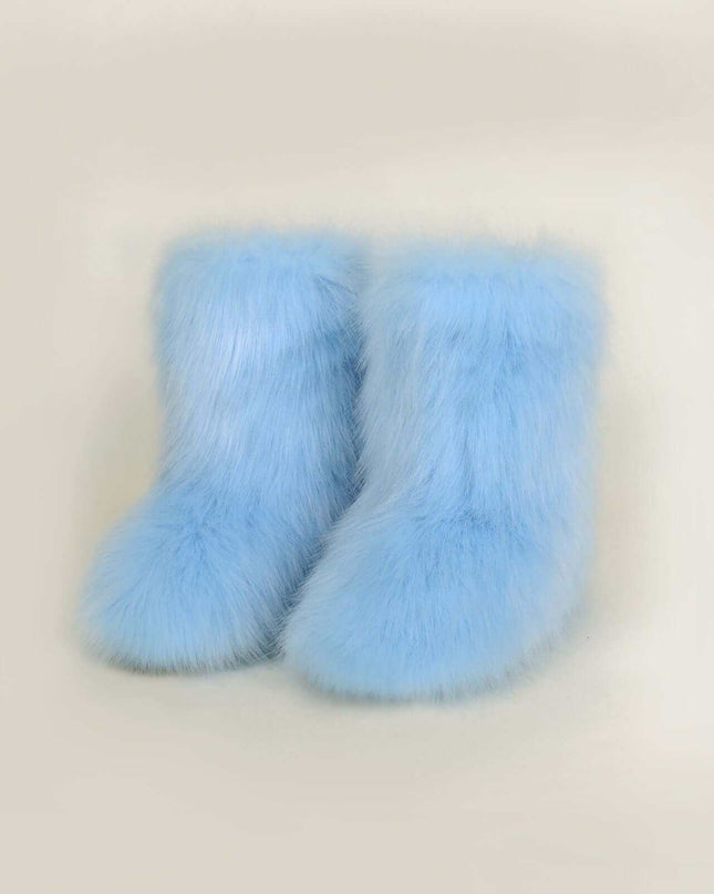 Thermal Fuzzy Platform Boots - Plush Fashion Shop #