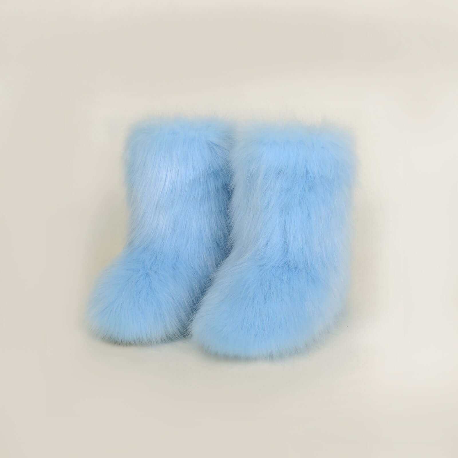 Thermal Fuzzy Platform Boots - Plush Fashion Shop #