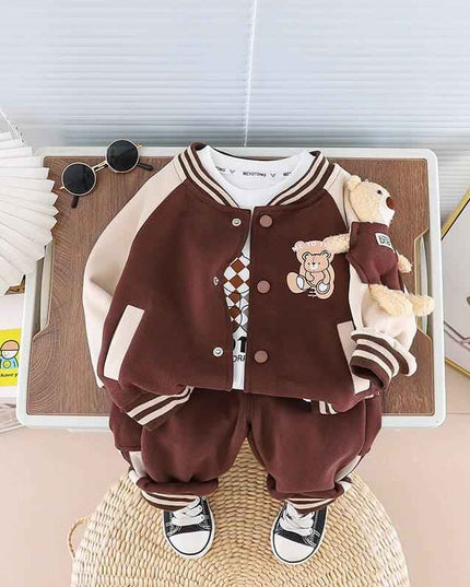 Infant Children's Jacket Three-piece Set