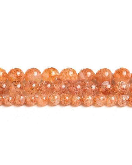 Natural Gold Sunstone beaded bracelet accessories for DIY jewelry projects.