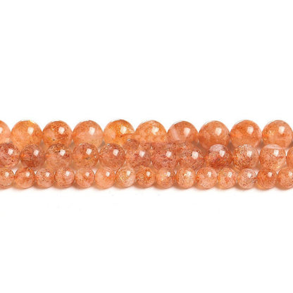 Natural Gold Sunstone beaded bracelet accessories for DIY jewelry projects.