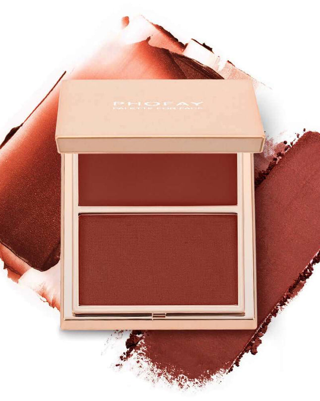 PHOFAY Double-Take Cream & Powder Blush Duo - Plush Fashion Shop #