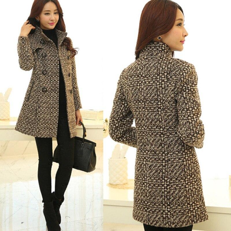 Fashion Thick Plaid woolen coat women's clothing - Plush Fashion Shop #