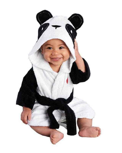 Infant Fashion Simple Cartoon Animal Bathrobe