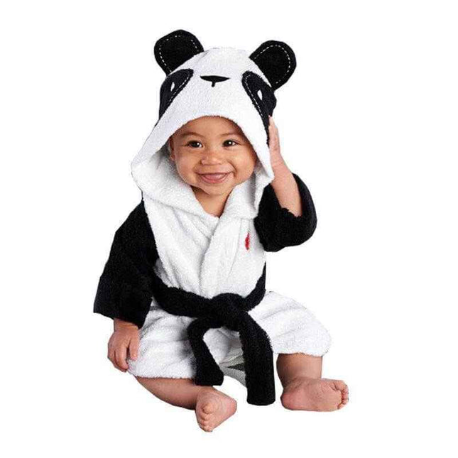 Infant Fashion Simple Cartoon Animal Bathrobe - Plush Fashion Shop #