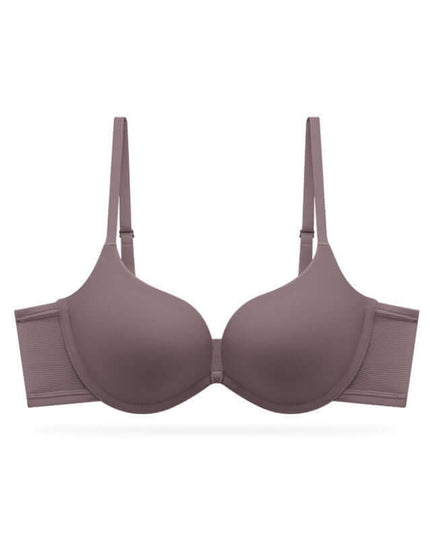 Seamless underwear for women, small breast push-up bra with double-shoulder straps in nylon fabric.