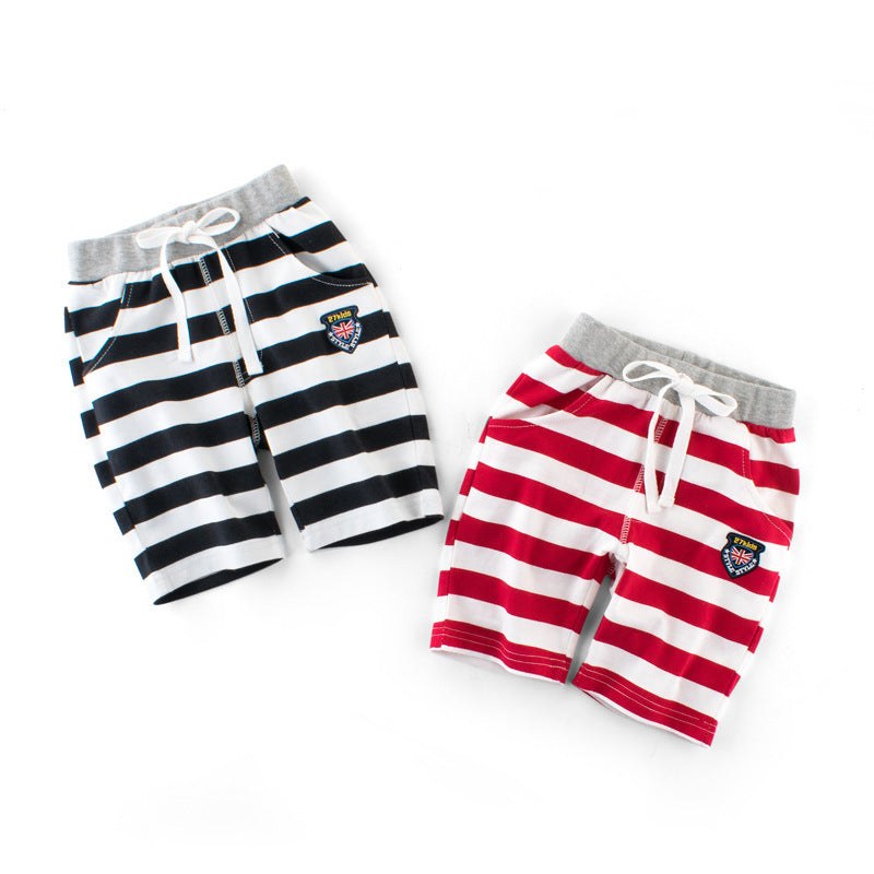 Boys' striped elastic cotton baby Capris summer styleBoys' Trousers Striped Elastic Cotton Baby Capris Children's Summer Style
Introducing our Boys' Trousers, the perfect summer essential for your little one. Made withInfant capri'sPlush Fashions ShopPlush Fashion Shop