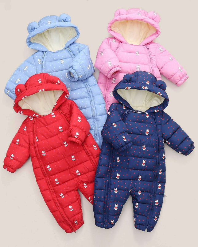 Boys' And Girls' Padded And Thickened Thermal Onesie - Plush Fashion Shop #