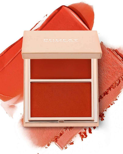 PHOFAY Double-Take Cream & Powder Blush Duo - Plush Fashion Shop #