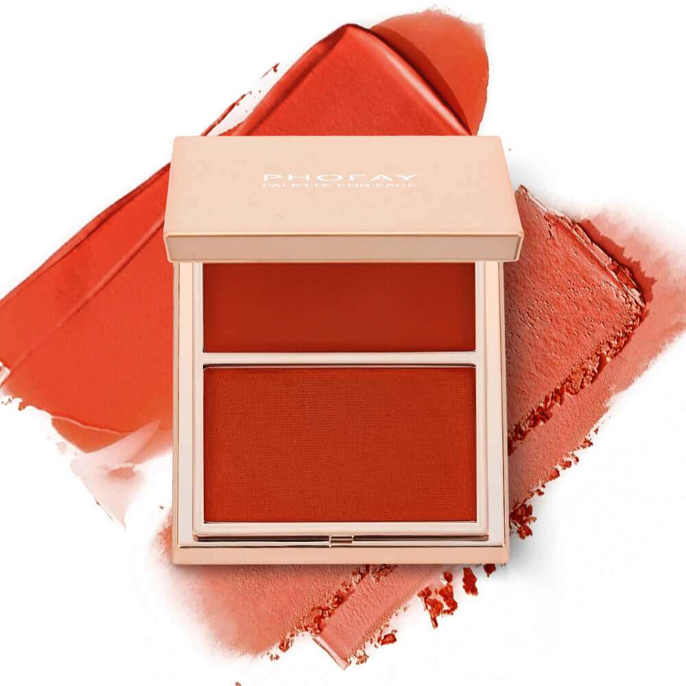 PHOFAY Double-Take Cream & Powder Blush Duo - Plush Fashion Shop #