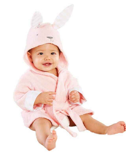 Infant Fashion Simple Cartoon Animal Bathrobe