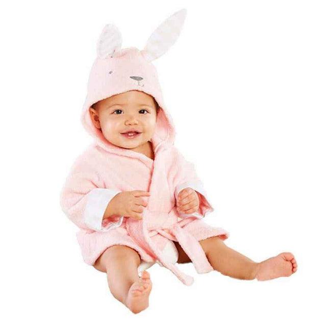 Infant Fashion Simple Cartoon Animal Bathrobe - Plush Fashion Shop #