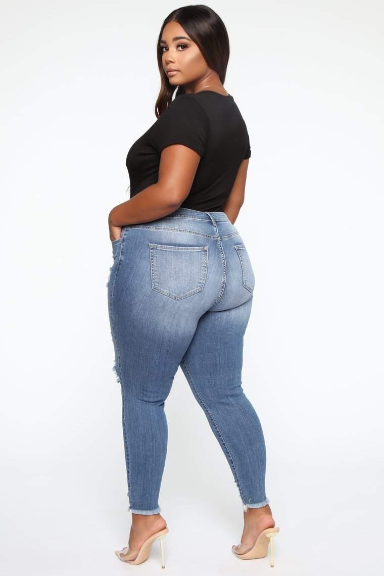 Stretch Ripped Women Plus Size Jeans Plus Size JeansUpgrade your street style with our Stretch Ripped Women Plus Size Jeans! Made of comfortable cotton with a high waist, these jeans will flatter your figure and give JeansPlush Fashions ShopPlush Fashion Shop