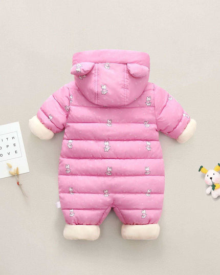 Boys' And Girls' Padded And Thickened Thermal Onesie - Plush Fashion Shop #