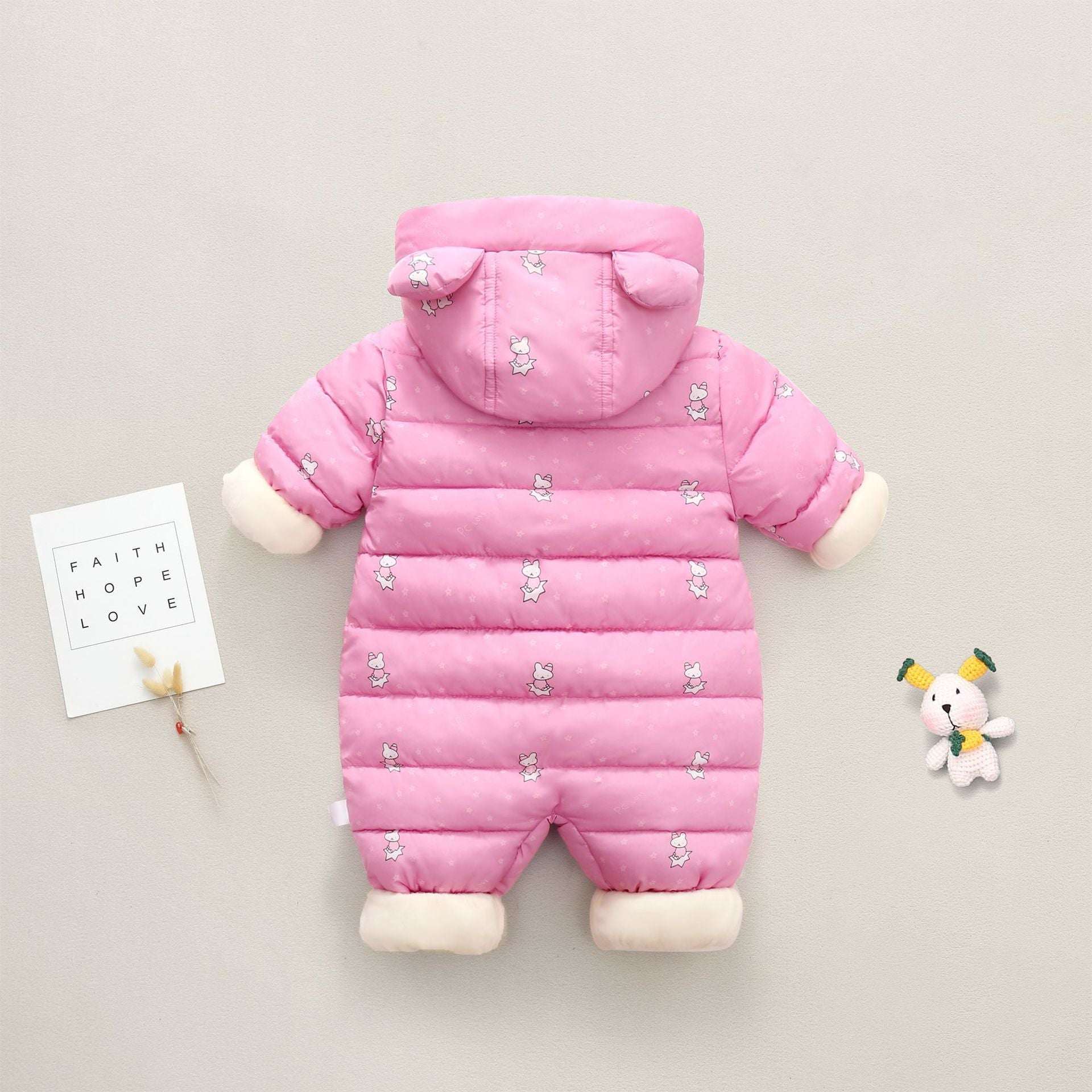 Boys' And Girls' Padded And Thickened Thermal Onesie - Plush Fashion Shop #