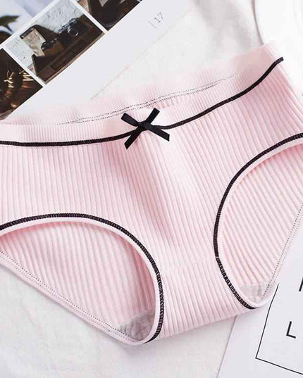 Mid waist women's cotton underpants