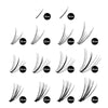 7D 20D cluster lashes with various lengths for customizable eyelash makeup.