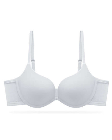 Seamless underwear for women with double-shoulder straps in white.