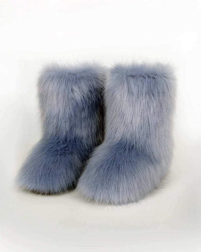 Thermal Fuzzy Platform Boots - Plush Fashion Shop #